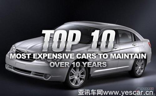 十大拥车成本最高车型 原来日系车也不那么便宜